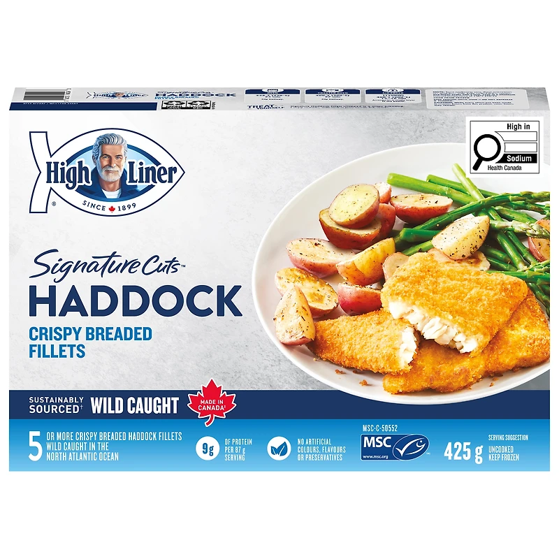 High Liner Coupes Signature Aiglefin Pané Croustillant 425 g