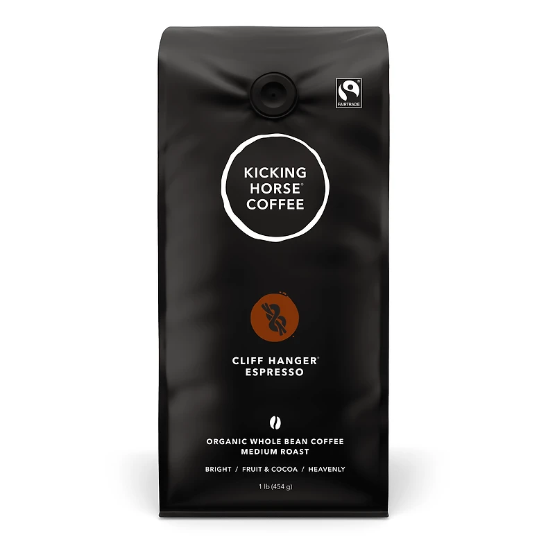 Kicking Horse Coffee - Cliff Hanger Espresso - Medium Roast, Whole Bean