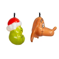 Christmas Blinking Lights S/8 Grinch & Max Head Dr. Seuss