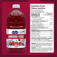 Ocean Spray Cran-Cherry ® Cocktail de Canneberges et de Cerises 1.89L