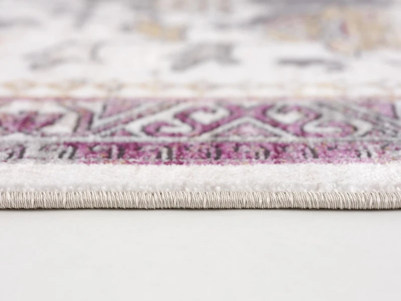 Rug Branch Amalfi 2' x 9' (Exact Size: 2'3" x 9') South-Western Indoor Runner Rug, Grey Beige, Boho - Entryway, Hallway, Bathroom, and Kitchen