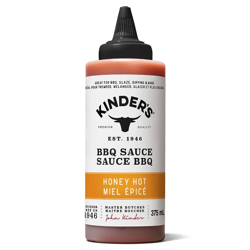 Kinder's Honey Hot BBQ Sauce 375ml