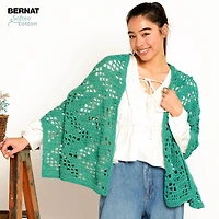 Bernat® Softee® Cotton™ Yarn, Cotton Blend #3 Light, 4.2oz/120g