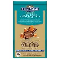 GHIRARDELLI, Carrés au chocolat au lait à la fleur de sel et au caramel, 151g