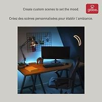 Bande lumineuse à DEL enfichable de couleur changeante, 2 mètres/6,6 pieds, aucun concentrateur requis, activé par la voix