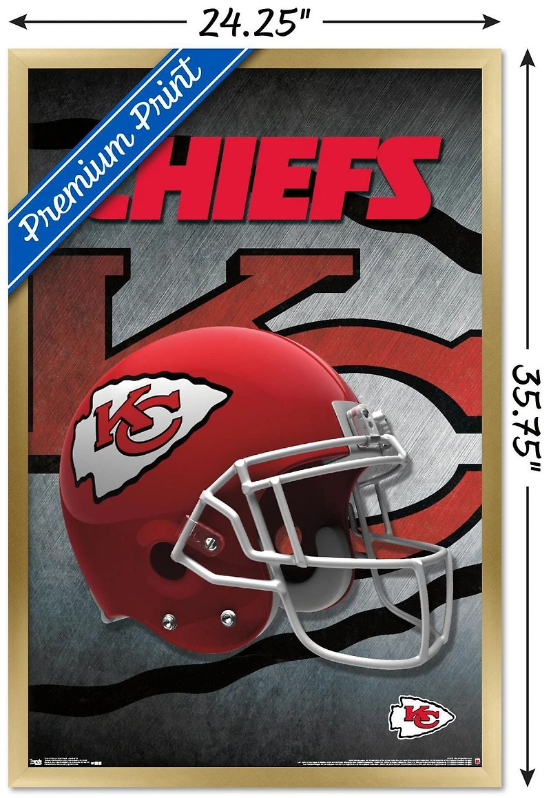 NFL Kansas City Chiefs - Helmet 16 Wall Poster, 22.375" x 34"