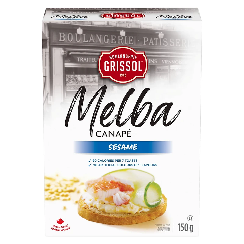 Boulangerie Grissol Melba Canapé Sesame, Dare