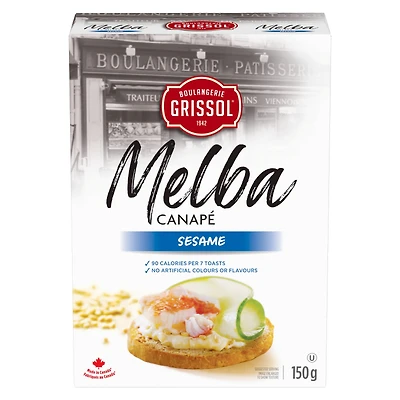 Boulangerie Grissol Melba Canapé Sesame, Dare
