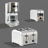 Kenmore 2-Slice Stainless Steel Toaster, Dual Controls, Extra Wide Slots, 9 Browning Levels, for Toast, Bagels & English Muffins