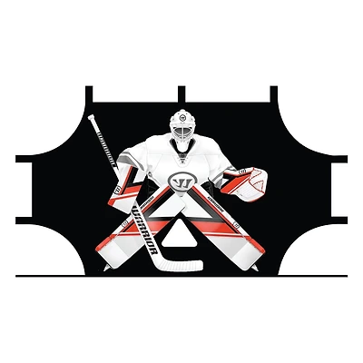 Warrior Street Hockey 54" Shooter Tutor with 5 Shooting Areas and Hook and Loop Attachments