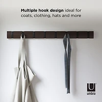 Umbra Flip Porte-manteau mural, noir / noyer