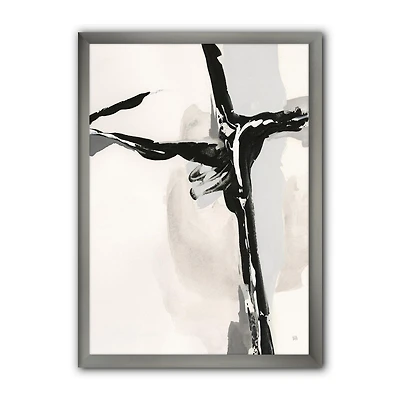 Designart Abstrait neutre II Art mural encadr