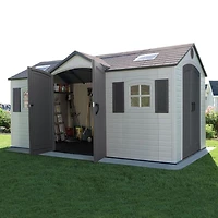 Lifetime Outdoor Storage Shed, 15' x 8' With Dual Side Entry