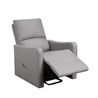 Reclinable chaise Ariel, Gris Claire
