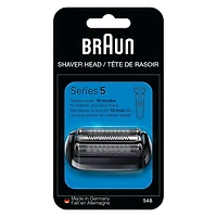 Braun Series 5 Electric Shaver Replacement Head, Easily Attach Your Shaver Head for a shave as efficient as day one, Compatible with next Generation Series 5 Shavers, 54B, Black