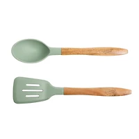Gibson Plaza CafÃ© 7 Piece Aluminum Cookware Set, Mint with Soft Touch Bakelite Handle