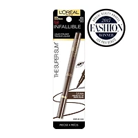 L'Oreal Paris Super Slim Liquid Eyeliner by Infallible, 12H Wear and Quick Dry Formula with Smooth and Smudge-Free Application, Brown, 1 ml
