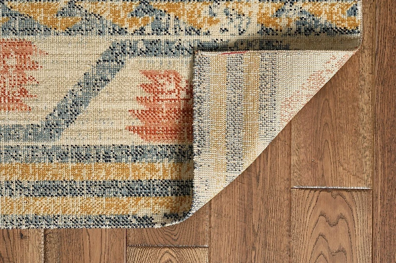 Tapis Grand Zéro Barlow ivoire & rouille de 8 pi x 10 pi