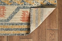 Tapis Grand Zéro Barlow ivoire & rouille de 8 pi x 10 pi