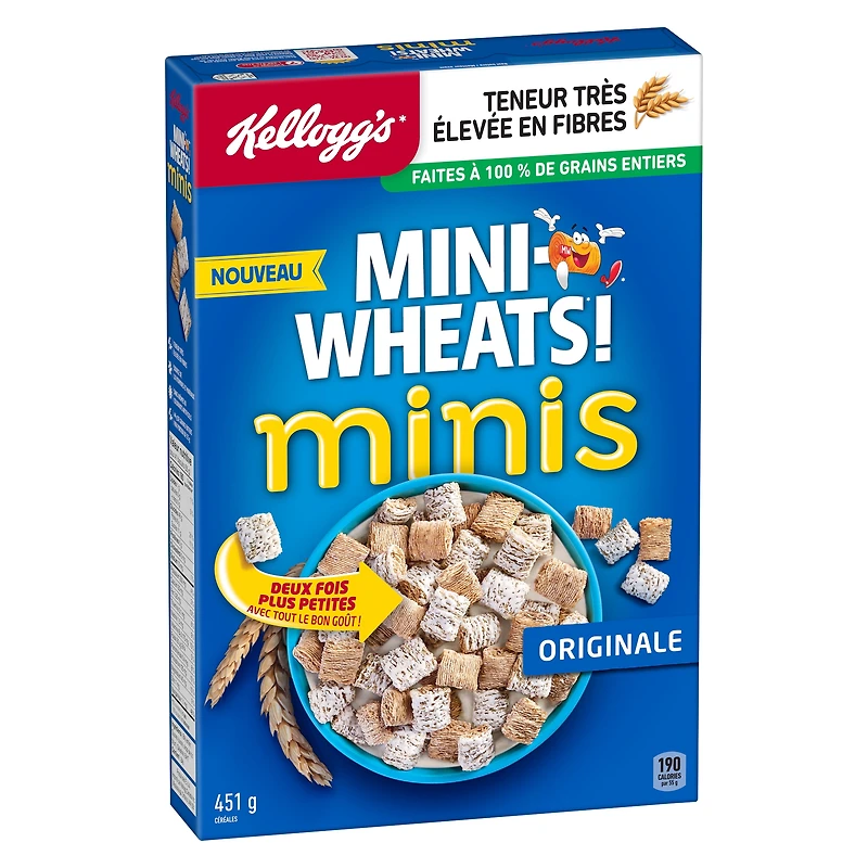 Mini-Wheats® Original Minis Cereal 430g- Ready to Eat Cereal