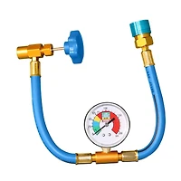 Duracool® Deluxe Recharge and SealQuick Kit for R-134a larger mobile A/C systems. Contains 2 cans 12a Refrigerant, 1 can SealQuick, 134 Charging Hose with Can Tapper, Pressure Gauge & Quick Connect.