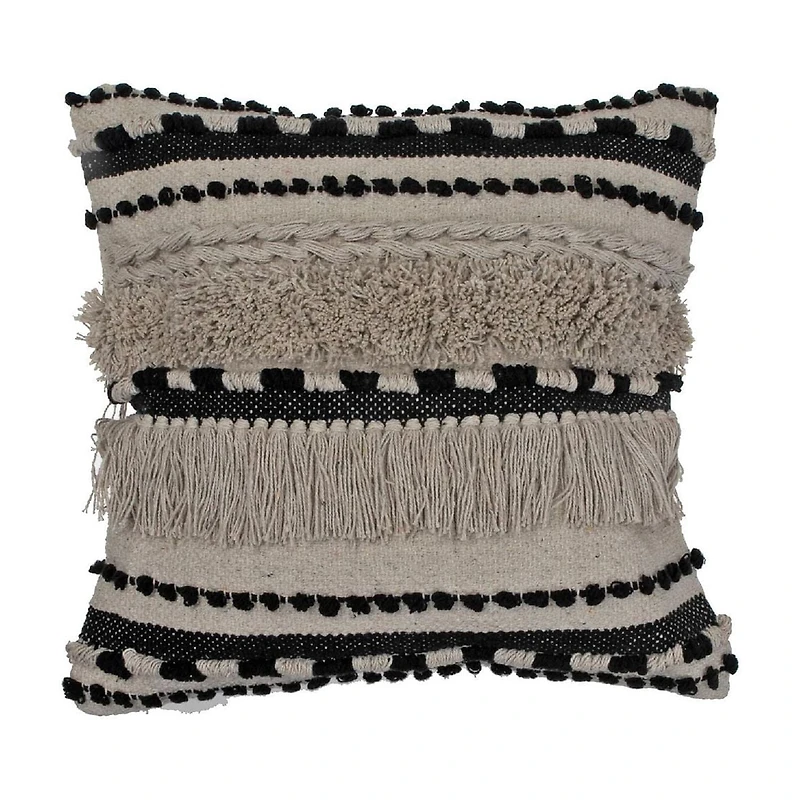 Cotton Handwoven Cushion (Tousel) - Set of 2