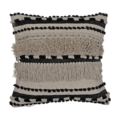 Cotton Handwoven Cushion (Tousel) - Set of 2