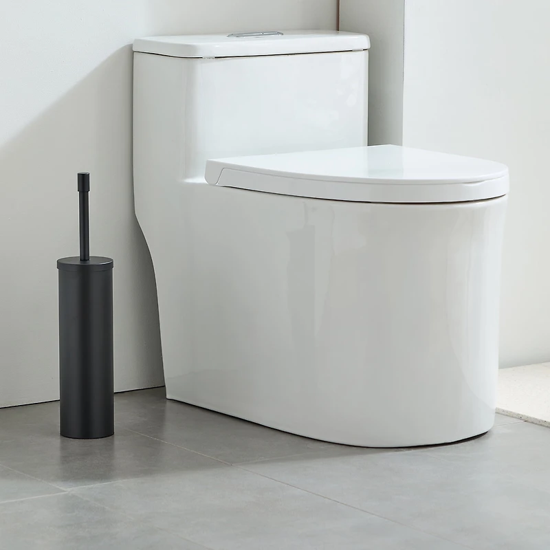 Better Homes & Gardens Metal, Toilet Brush & Holder, Matte Black