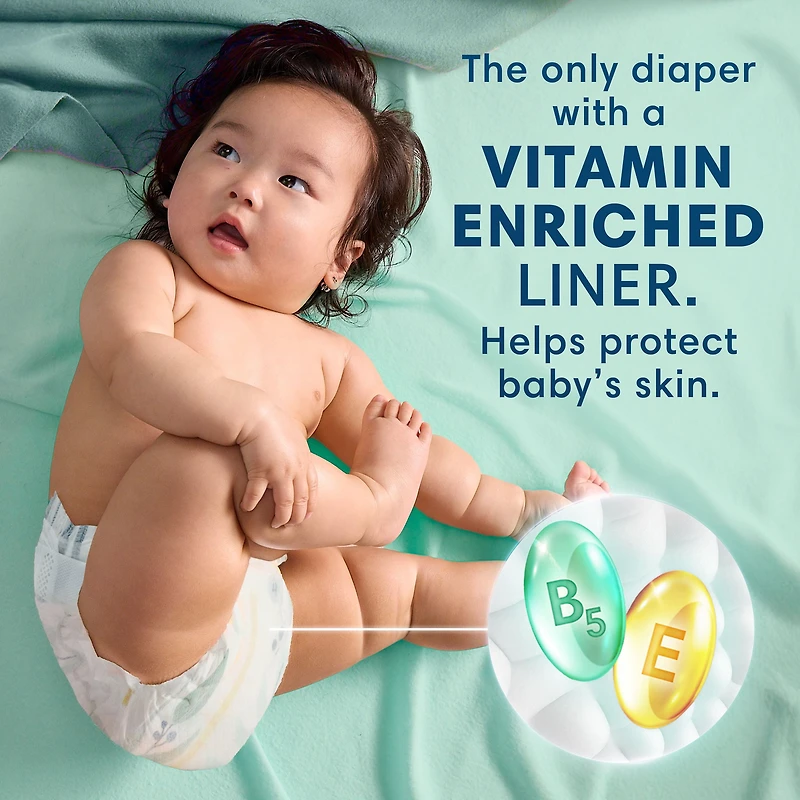 Pampers Pure Baby Diapers, Size 6 (35+ lbs), 42, Up to 100% Leakproof, Premium Hypoallergenic Soft Diapers