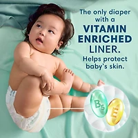 Pampers Pure Baby Diapers, Size 6 (35+ lbs), 42, Up to 100% Leakproof, Premium Hypoallergenic Soft Diapers