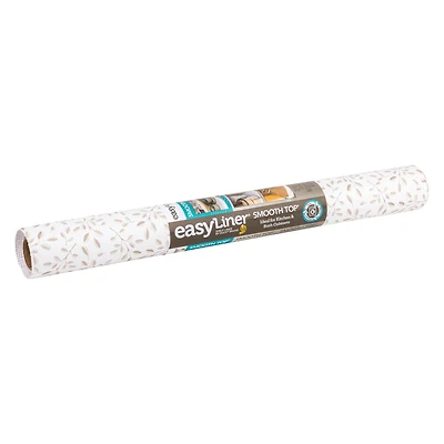 Smooth Top EasyLiner Brand Shelf Liner, Taupe Buds, 20 in. x 6 ft.