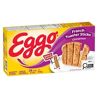 BÂTONNETS DE PAIN DORÉ KELLOGGS EGGO CANNELLE 270g BÂTONNETS DE PAIN DORÉ EGGO
