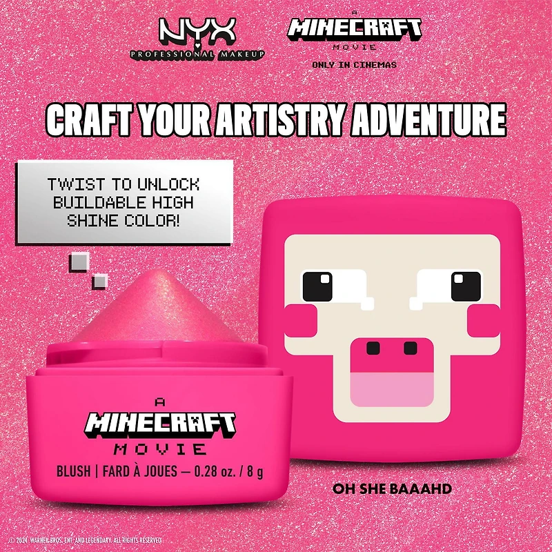 NYX Professional Makeup Baume à joues Cheeky Mob UN FILM MINECRAFT