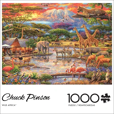Buffalo Games - Chuck Pinson - Wild Africa - 1000 Piece Jigsaw Puzzle