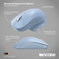 Incase Bluetooth Ergonomic Mouse EN/FR/ES/PT Pastel Blue