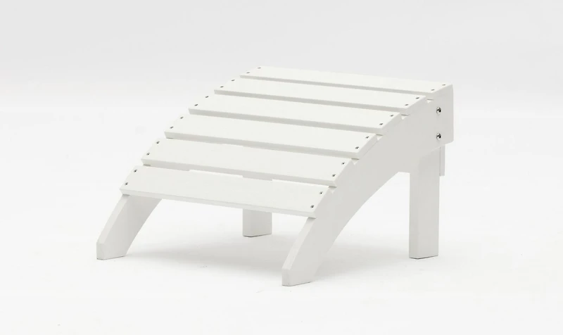 Tanfly Footrest – White – 100% Weather-Resistant Polycarbonate – Indoor/Outdoor Use