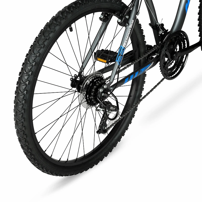 Hyper Bicycles 26” Men’s Boundary Mountain Bike, Gray
