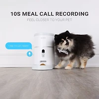 Instachew Purechew Automatic Pet Feeder with HD Camera, Food Dispenser for Cats and Dogs, Programmable Treat Dispenser with Video Recording, 4L