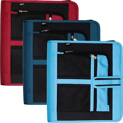 Hilroy 1.5" Mesh Front Zipper Binder