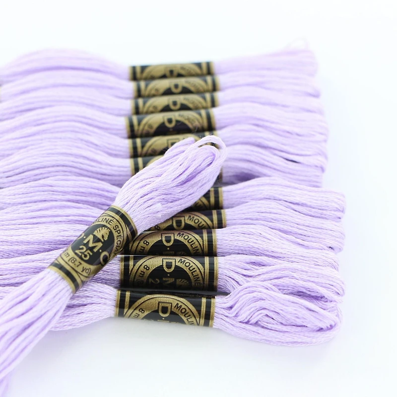DMC Purple Cotton 6-Strand Embroidery Floss Skein, 8 m (8.7 yd)