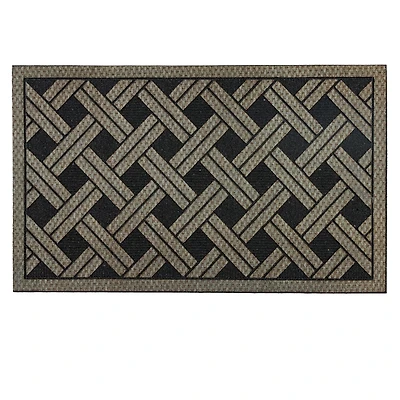 Mohawk Home - Tapis d’entrée en tricot interlock Natural Wicker de 45,72 cm x 76,2 cm (1 pi 6 po x 2 pi 6 po)