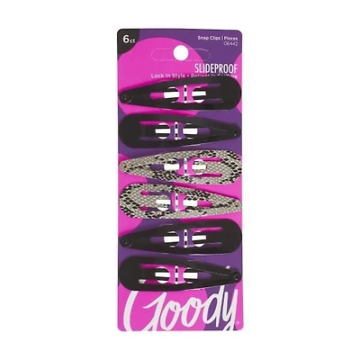 Goody Classics Clip contour moyen en forme de guépard - 6Ct.