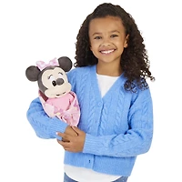 Disney Plush With Blanket Minnie, 29 cm Stuffed Animal Toy for Kids Ages 2 and up