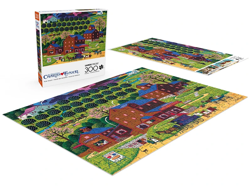 Buffalo Games Plum Valley 300-Piece Interlocking Jigsaw Puzzle for Adults Ages 14-99 Years