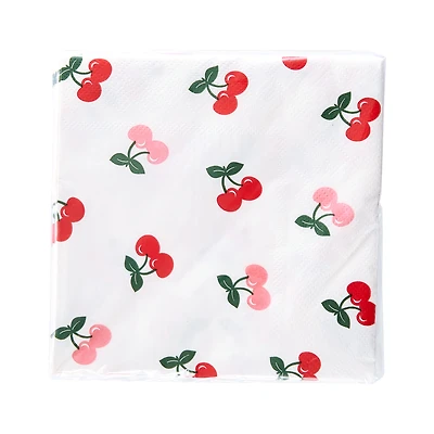 Way to Celebrate Summer 18 Counts Lunch Napkins Cherry Design