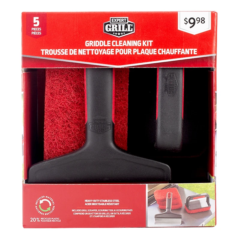 Expert Grill Griddle Cleaning Kit,5-Pieces