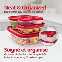 Contenant de conservation des aliments rond Stockagefacile de 4,55 tasses de Rubbermaid avec couvercle