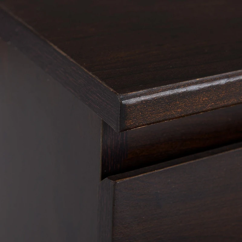 HOMETRENDS 2 Drawer Nightstand for Child, Teen, Adult, Walnut Finished