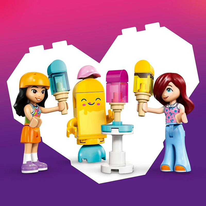 LEGO Friends Ice Cream & Balloon Stand Building Toy for Girls & Boys - Pretend Play Set for Kids, Ages 6+ - W/Liann & Paisley Minidolls & Accessories - Gift Idea for Birthdays - 42692