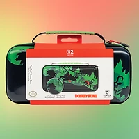 Étui de voyage Turtle Beach PlayTrek (Donkey Kong) - Nintendo Switch 2, Nintendo Switch, Nintendo Switch - Modèle OLED - Rangement, protection, support pour carte jeu, coque rigide, lenticulaire